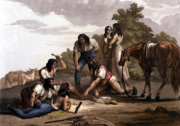 Paraguay İspanyol Çobanları (renkli taş) by Gallo Gallina