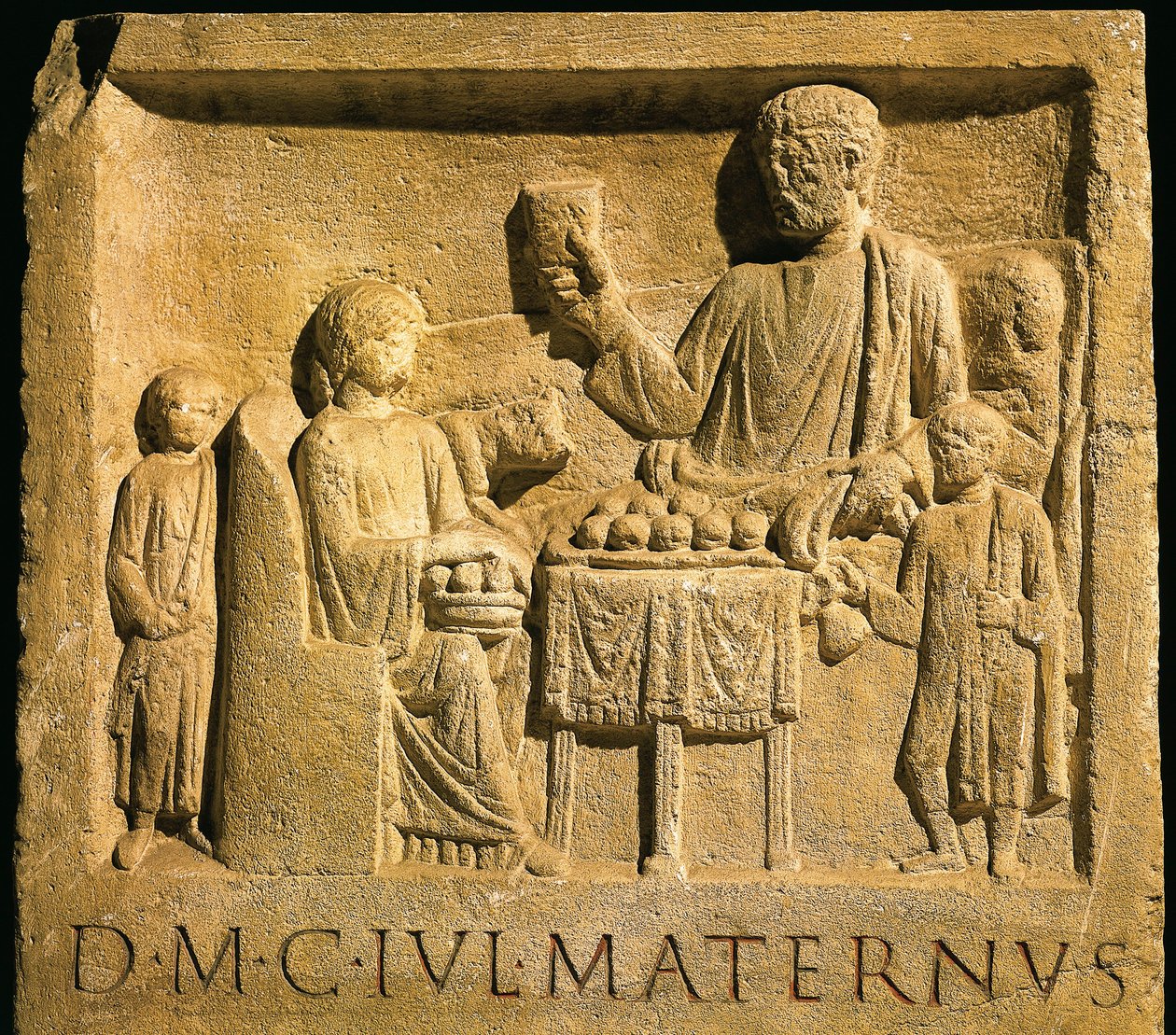Rölyef tasviri ziyafet, Roma uygarlığı by Gallo Roman