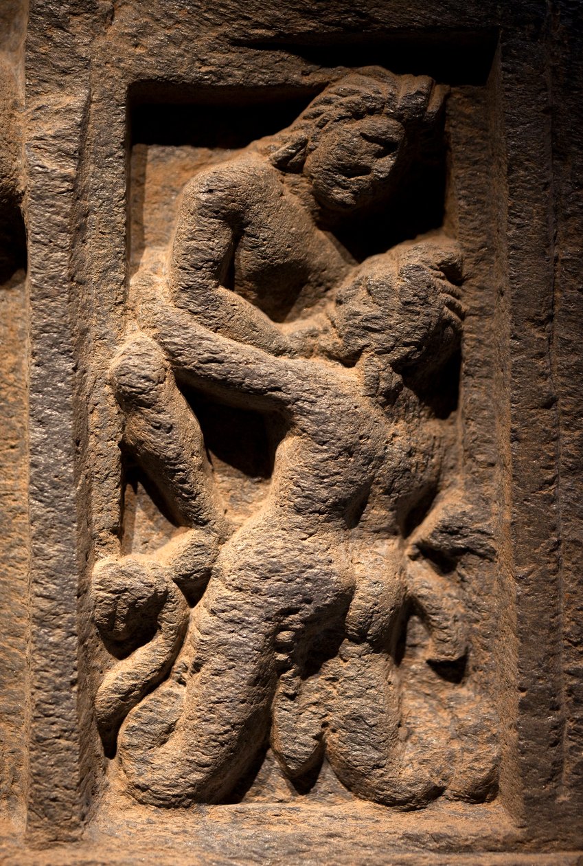 Triton. Alçak kabartmalı heykel, Gandhara (Pakistan) sanatı, 2.-3. yüzyıl. Kore Ulusal Müzesi, Seul (Güney Kore). by Gandhara School