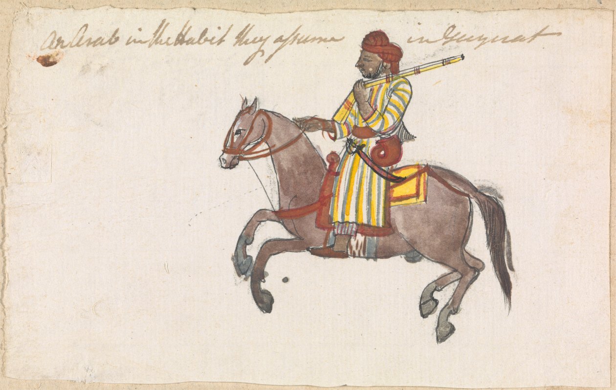 Guyirat Kılığına Girmiş Bir Arap by Gangaram Chintaman Tambat