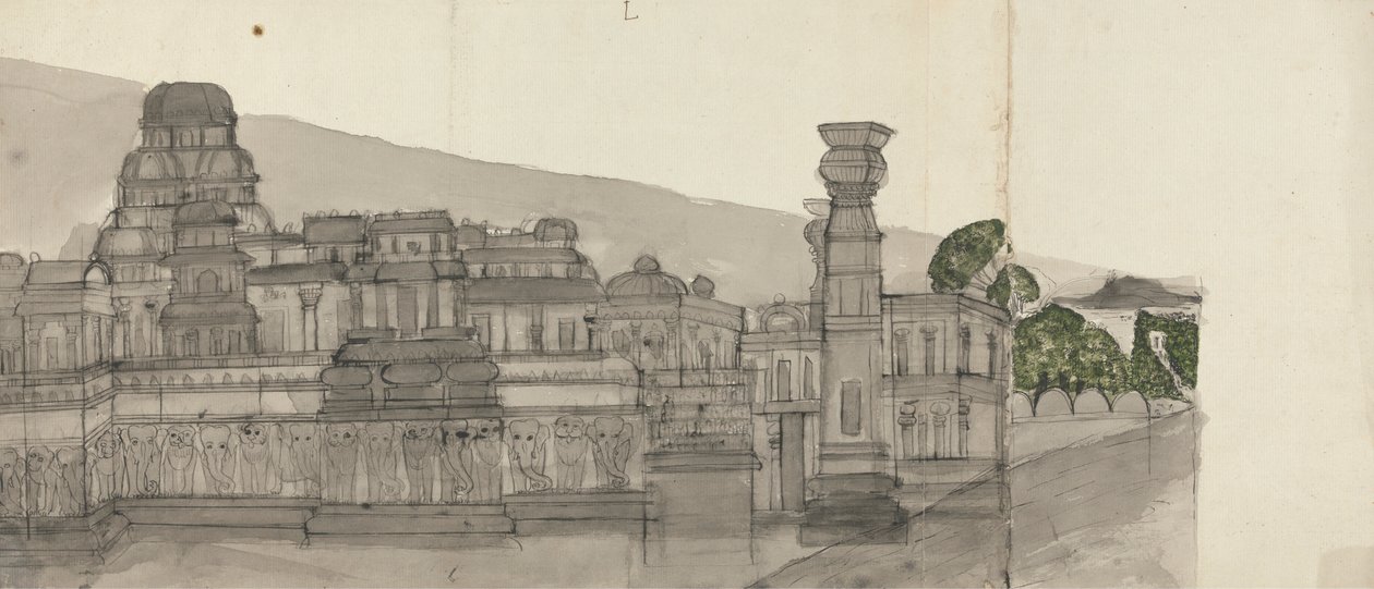 Kailasa'nın Dış Görünümü by Gangaram Chintaman Tambat