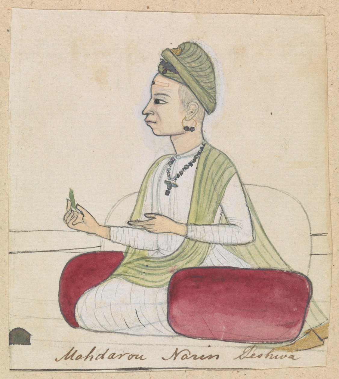 Mahdorou Narin Peşva by Gangaram Chintaman Tambat