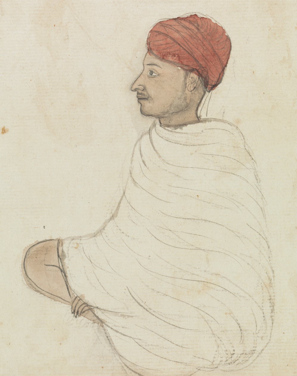 Kırmızı Türbanlı Adam by Gangaram Chintaman Tambat
