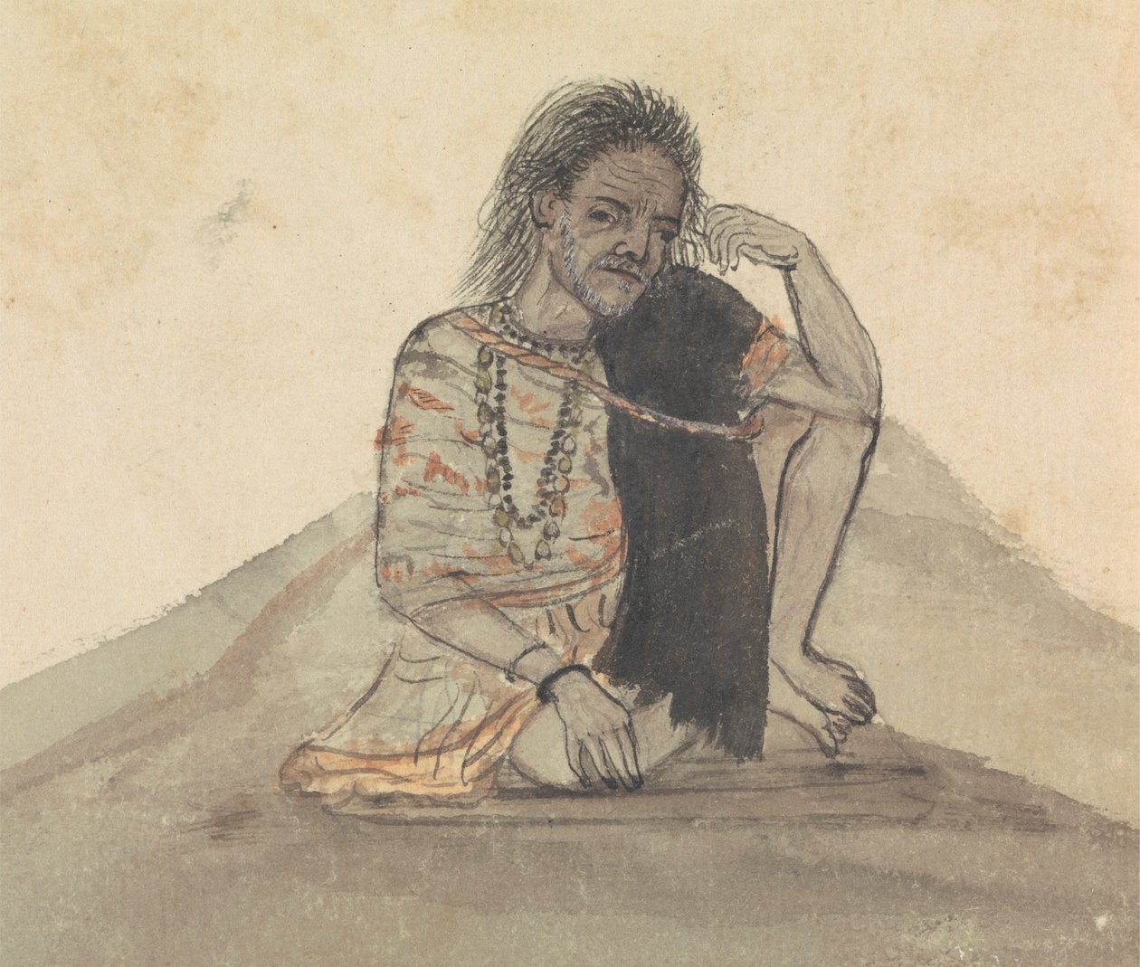 Siyah Şallı Adam by Gangaram Chintaman Tambat