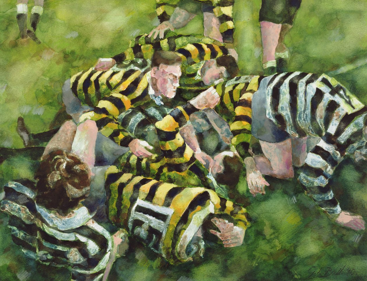 Farnham Rugby Kulübü Bir Deneme Puanı by Gareth Lloyd Ball