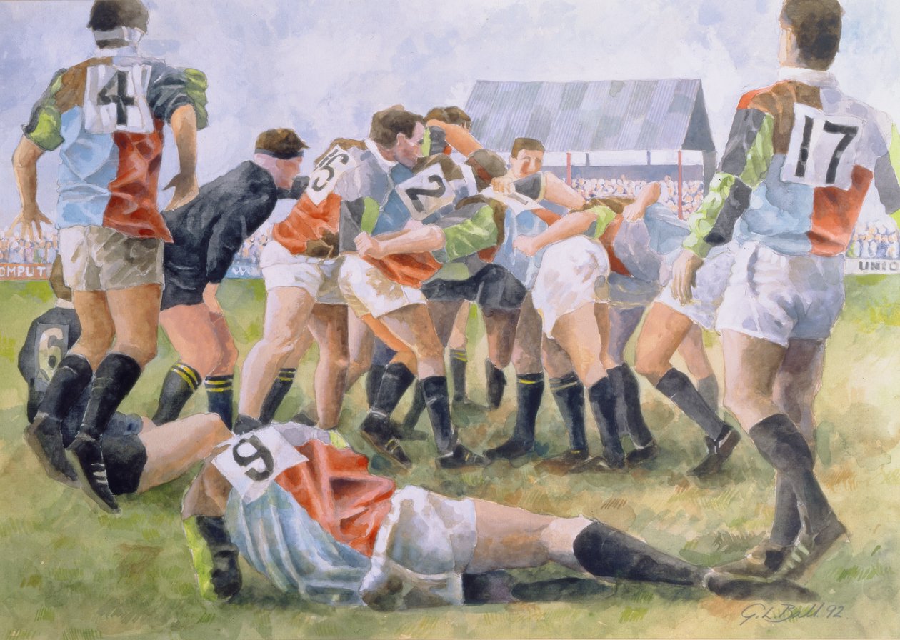 Rugby Maçı: Harlequins v Wasps, 1992 (wc) by Gareth Lloyd Ball