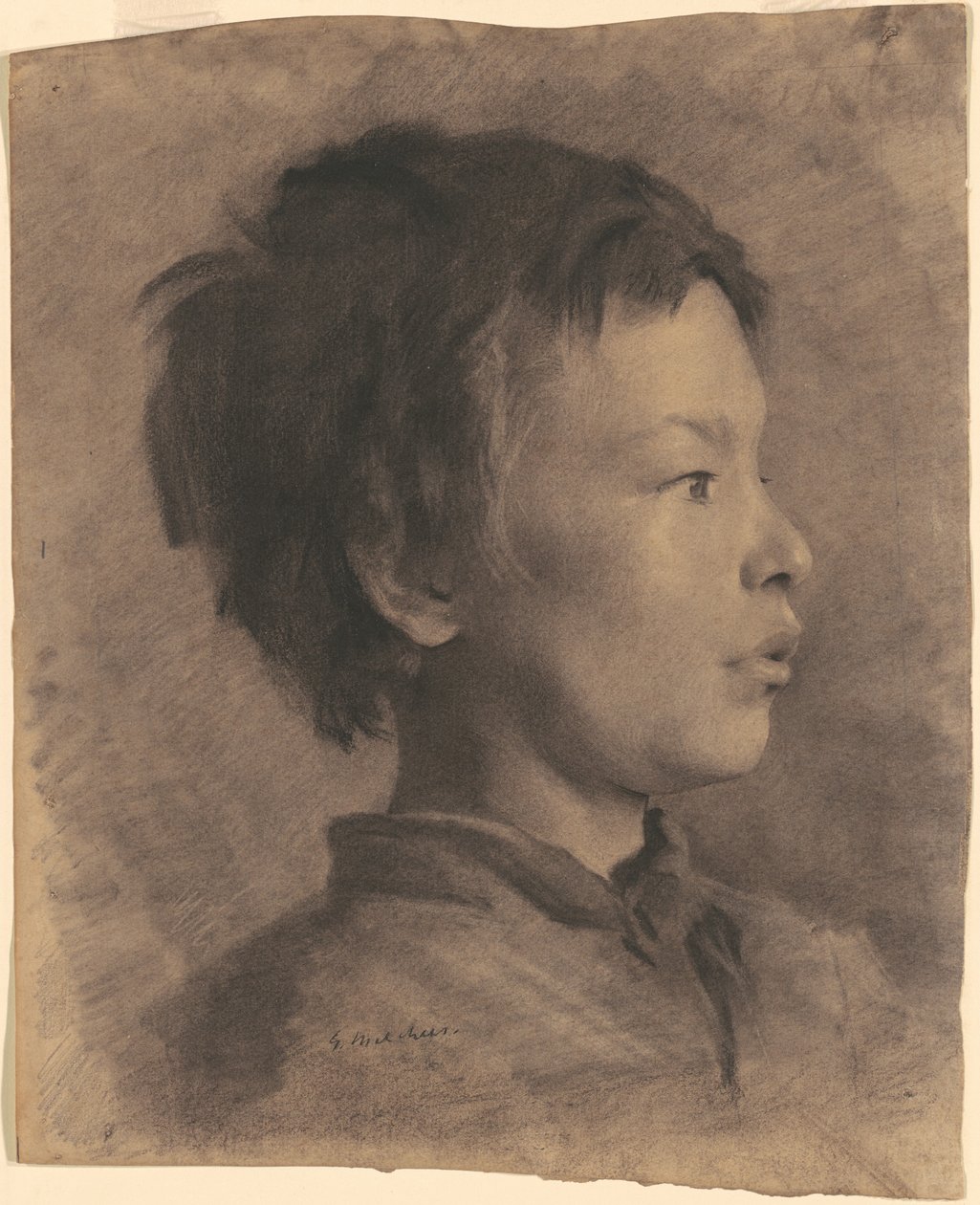 Bir çocuğun başı by Gari Melchers