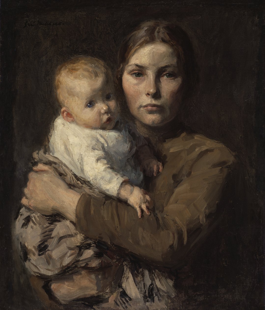 Anne ve Çocuk, c.1906 by Julius Garibaldi Melchers