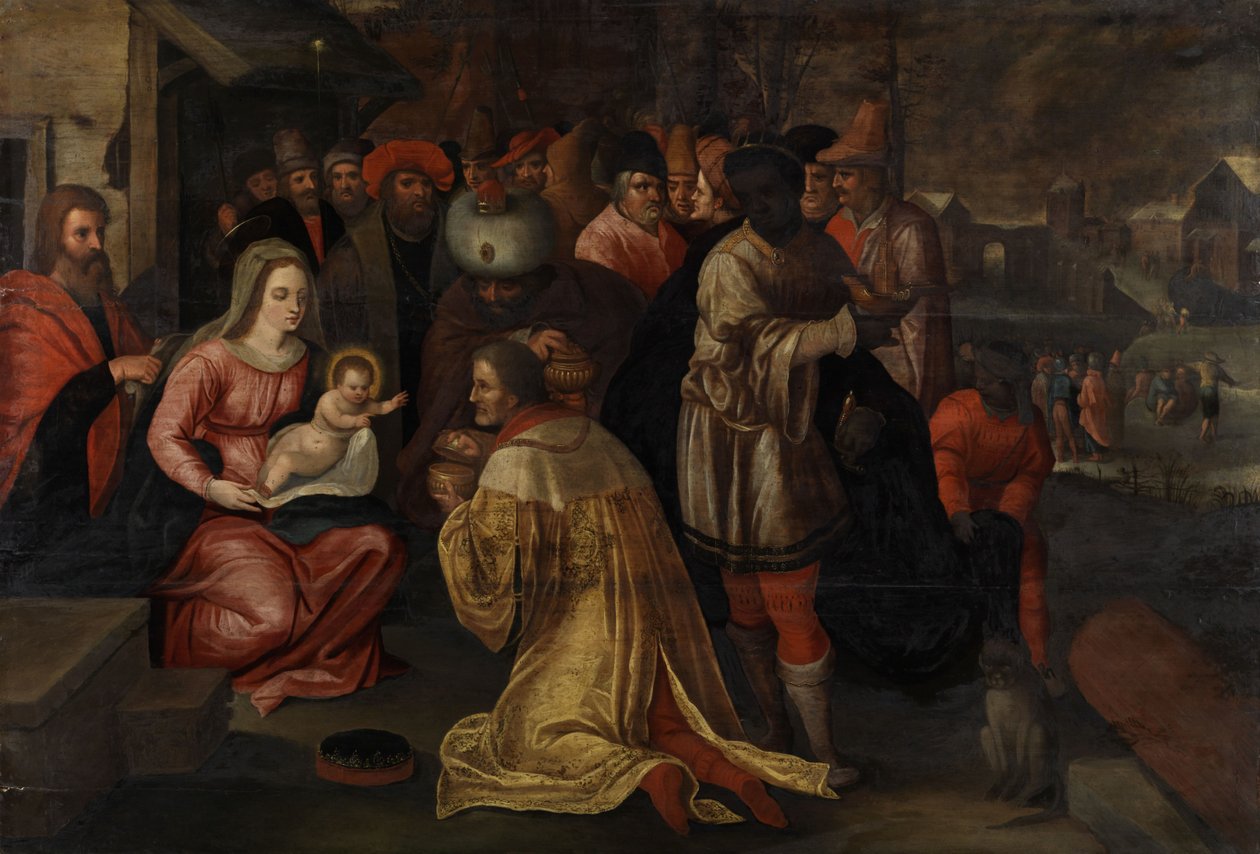 Çocuğa tapan üç kral by Gaspar van den Hoecke