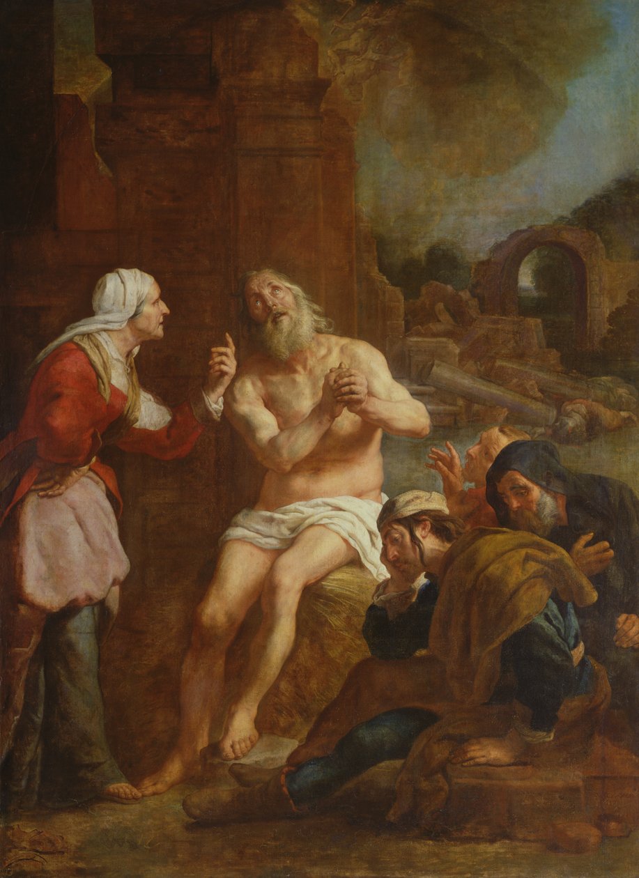 Zorluklarla karşı karşıya kalan iş, 1619 by Gaspar De Crayer
