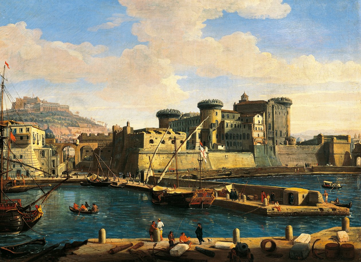 Napoli sınırlarındaki Rıhtımlar by Gaspar van Wittel