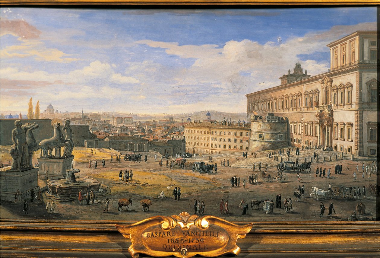 İtalya, Roma, Quirinal Sarayı by Gaspar van Wittel