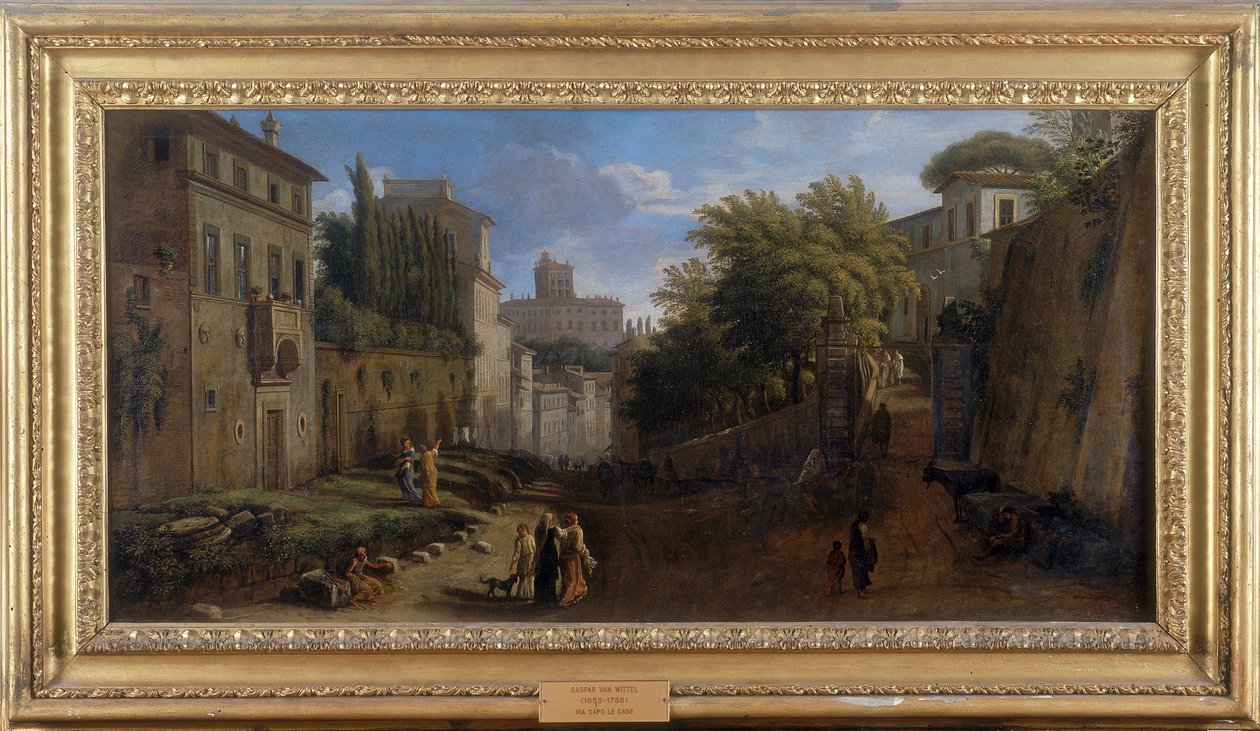 Via Capo le Case by Gaspar van Wittel