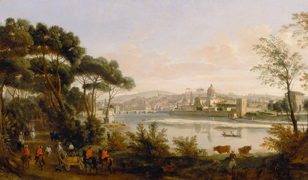 Floransa manzarası by Gaspar van Wittel