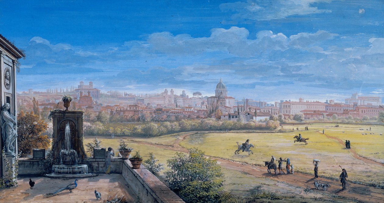 Roma manzarası by Gaspar van Wittel