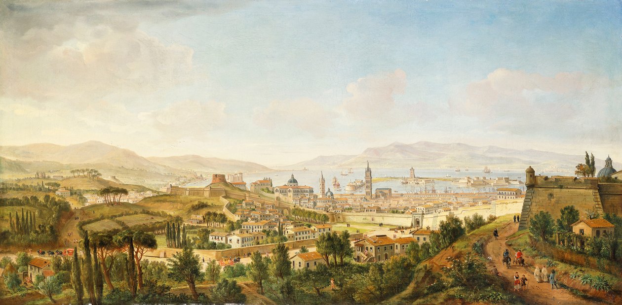 Panoramik Messina, Sicilya, by Gaspar van Wittel