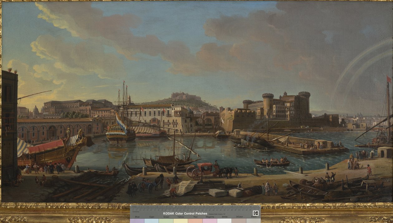 Napoli rıhtımı, 1711 by Gaspar van Wittel