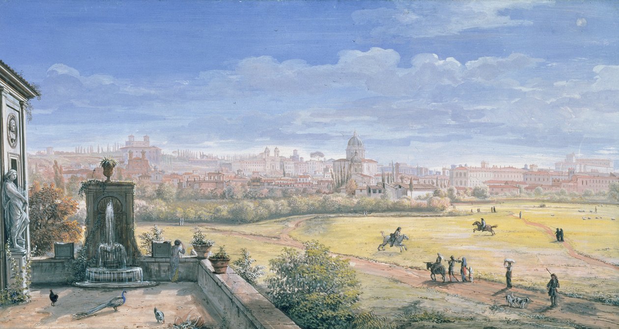 Roma manzarası, 1665 by Gaspar van Wittel