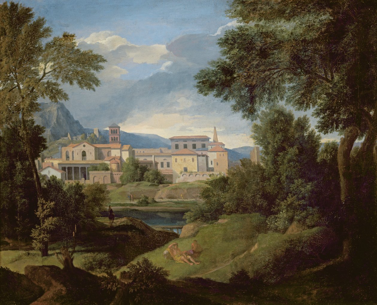 Ítalskt landslag by Gaspard Poussin Dughet