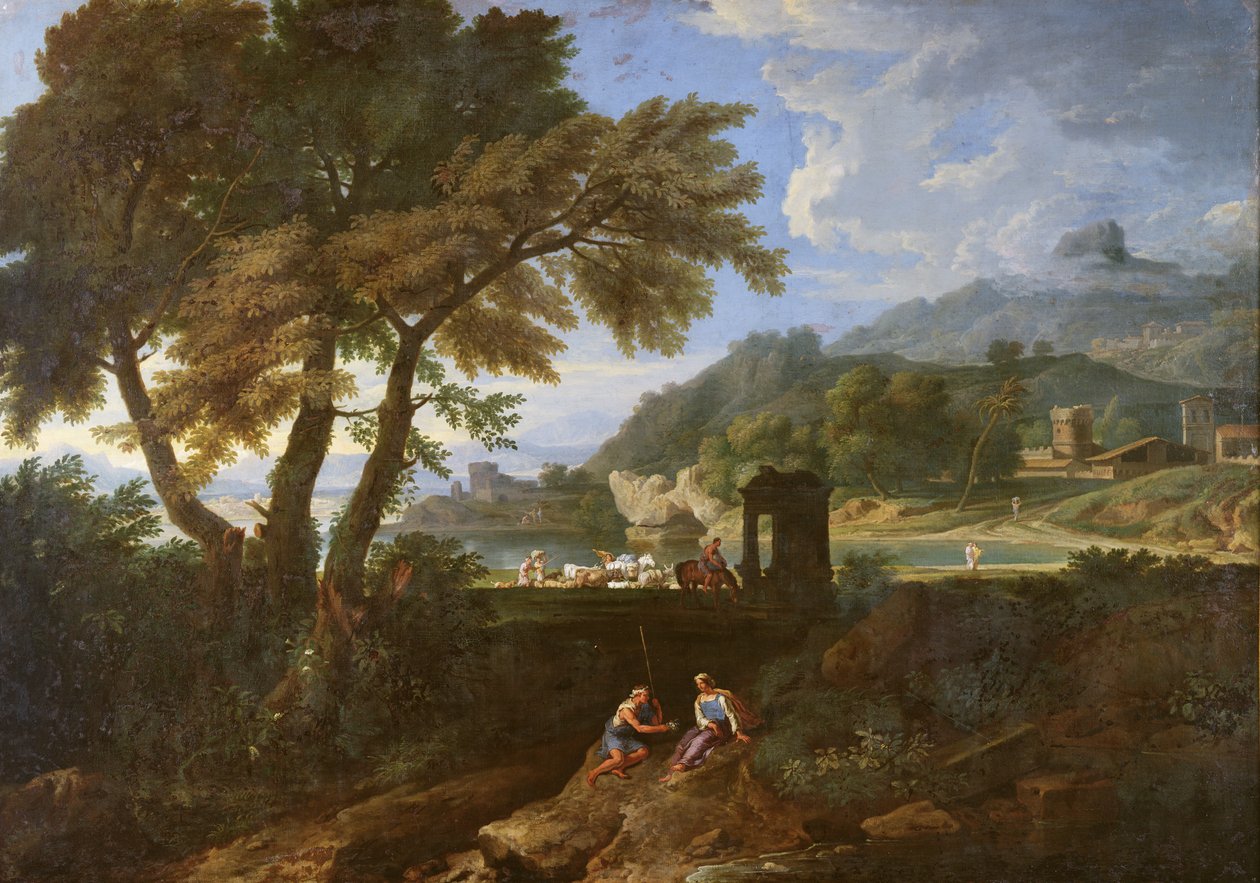 Manzara by Gaspard Poussin Dughet