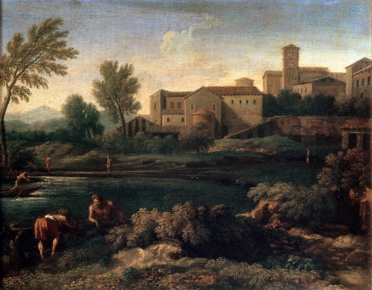 Latium'da Küçük Bir Kasaba, 1660'lar. by Gaspard Dughet