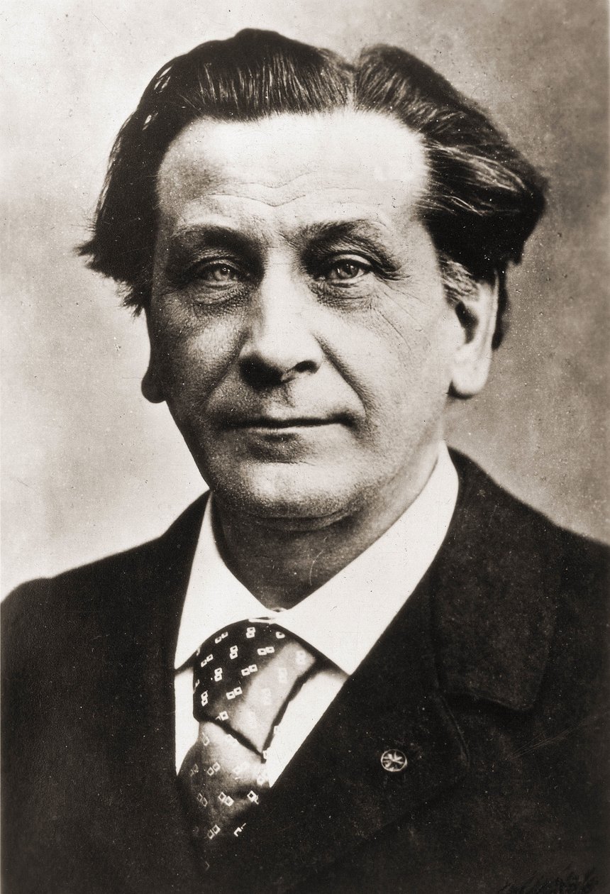 François Coppée (1842-1908), Fransız şair ve oyun yazarı, Nadar tarafından fotoğraflandı. by Gaspard Felix Tournachon Nadar