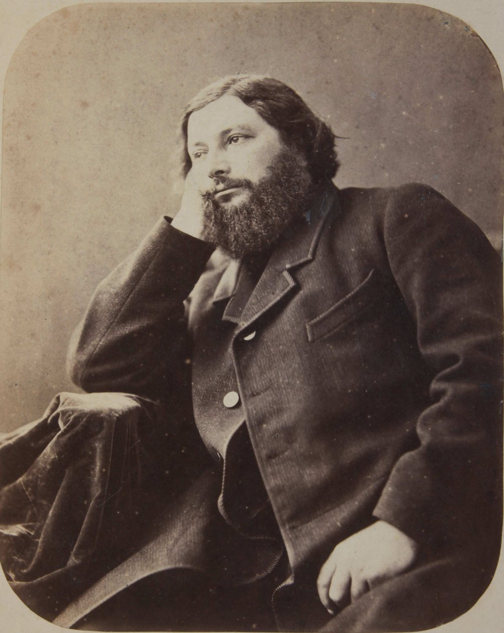 Gustave Courbet, 1866 dolaylarında. by Nadar