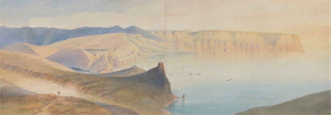 Aia Burnu ve Balaklava Koyu, 1854 by Gaspard Le Marchant Tupper