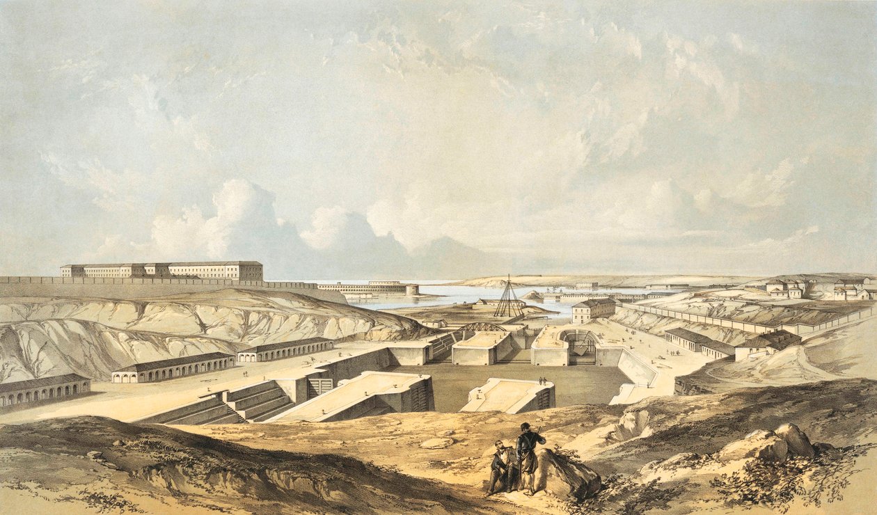 Sivastopol rıhtımları ve limanı by Gaspard Le Marchant Tupper