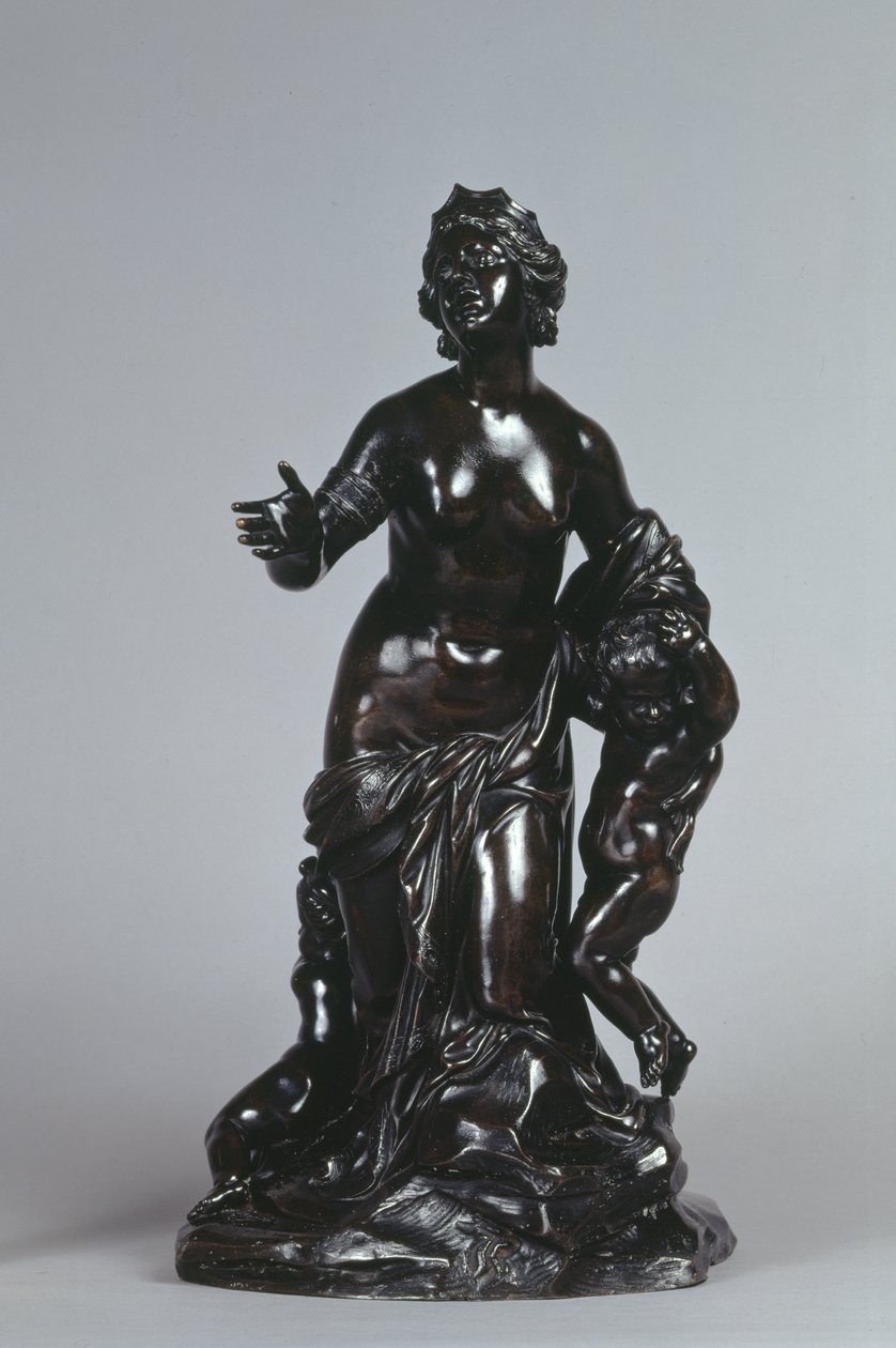 Latona ve Çocukları, Apollo ve Diana, c.1671 (laklı patinalı bronz) by Gaspard Marsy