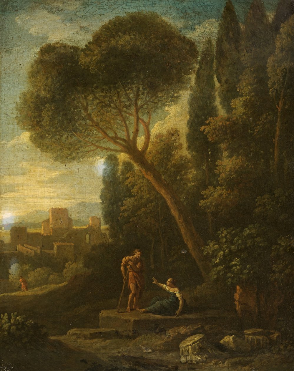 Figürlü Klasik Manzara by Gaspard Poussin Dughet