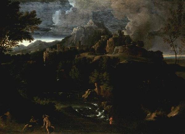 Figürlü Peyzaj (yağlı) by Gaspard Poussin Dughet
