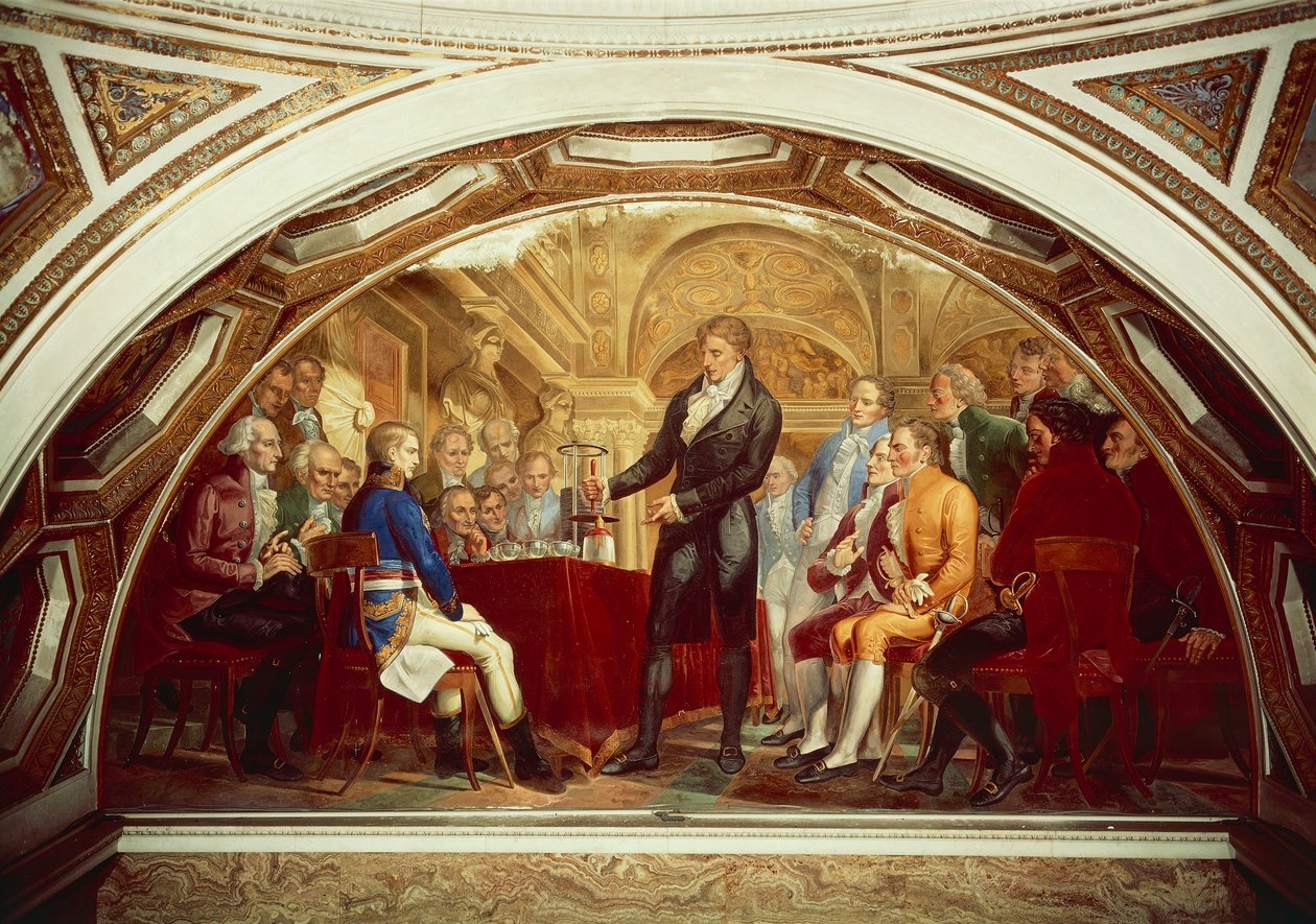 Alessandro Volta (1745-1827) yeni icat ettiği pilini Napolyon