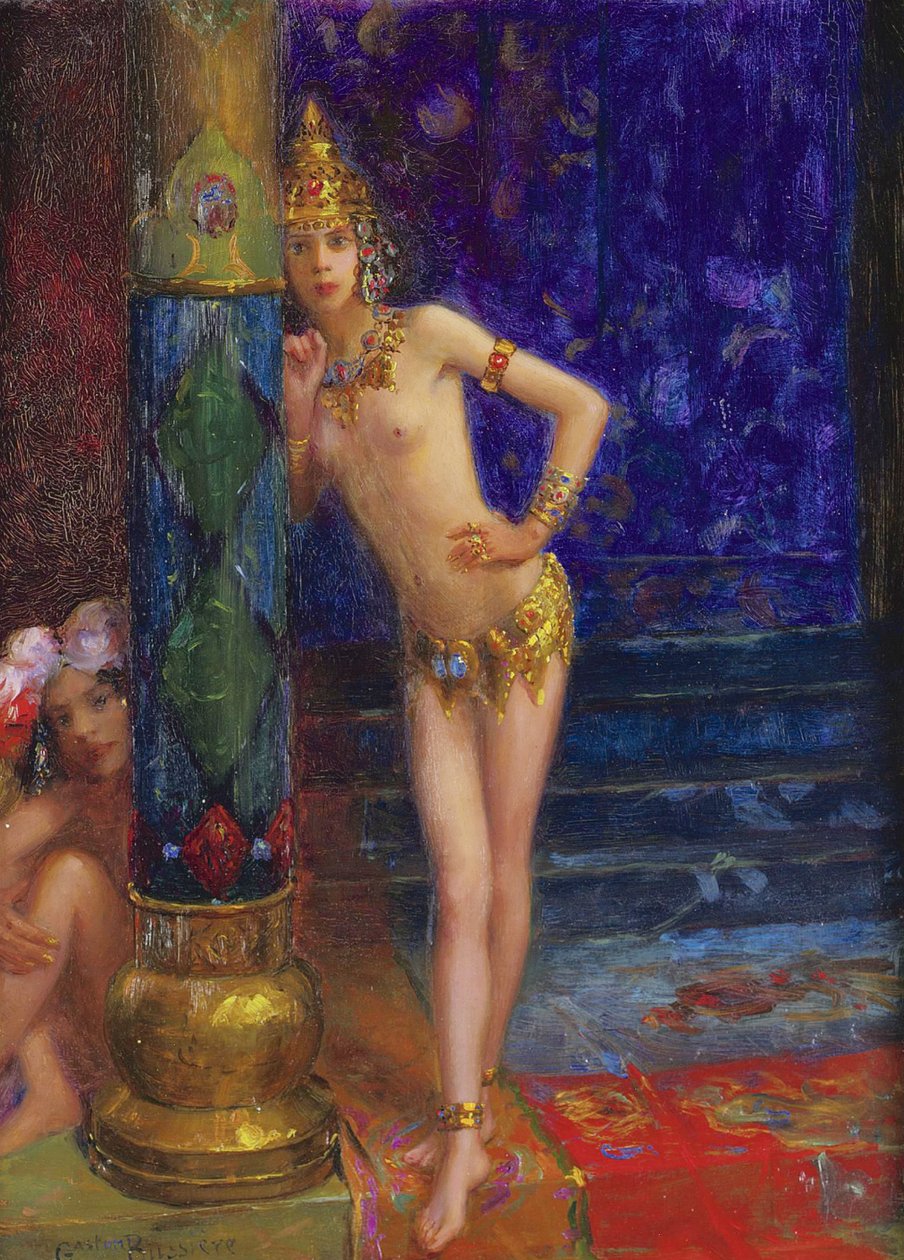 iki dansçı by Gaston Bussiere