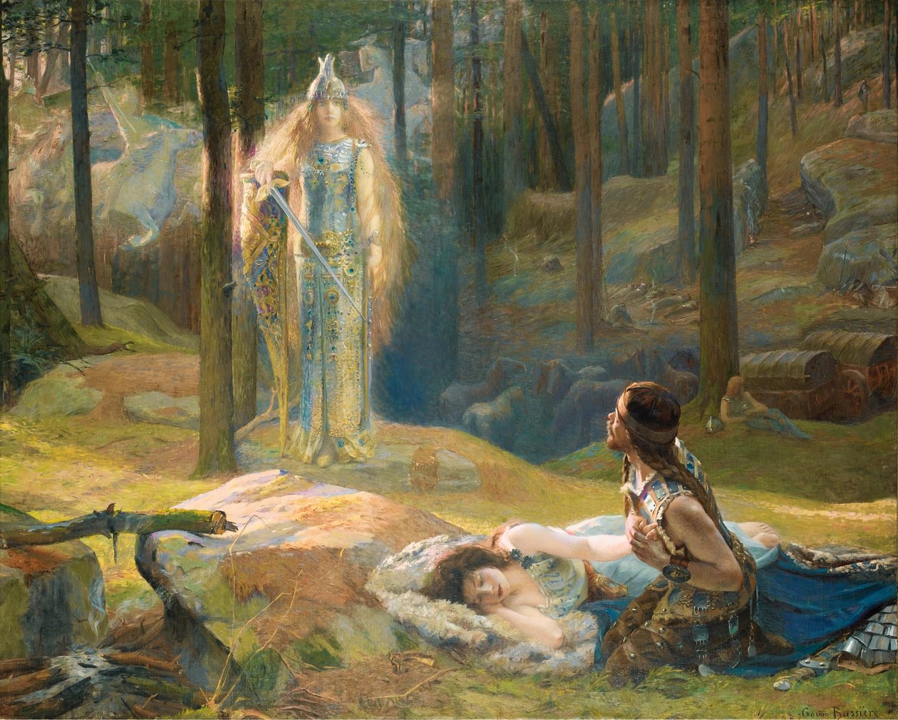 Vahiy. Brunhilde, Siegmund ve Sieglinde
