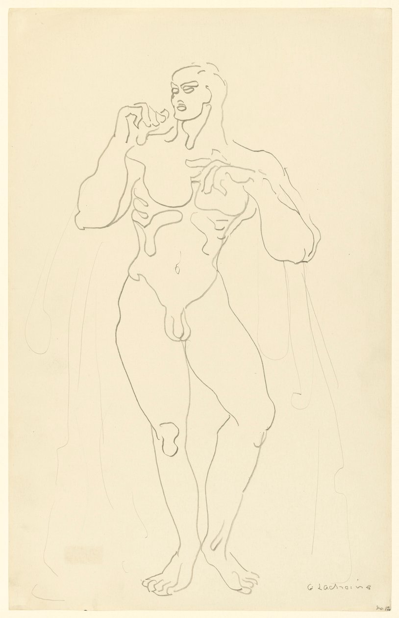 Erkek Çıplak No 12 by Gaston Lachaise