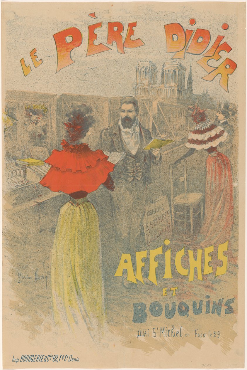 Peder Didier için afiş, boekhandelaar en verkoper van afişleri Peder Didier posterleri ve kitapları (nesne üzerindeki başlık) by Gaston Noury