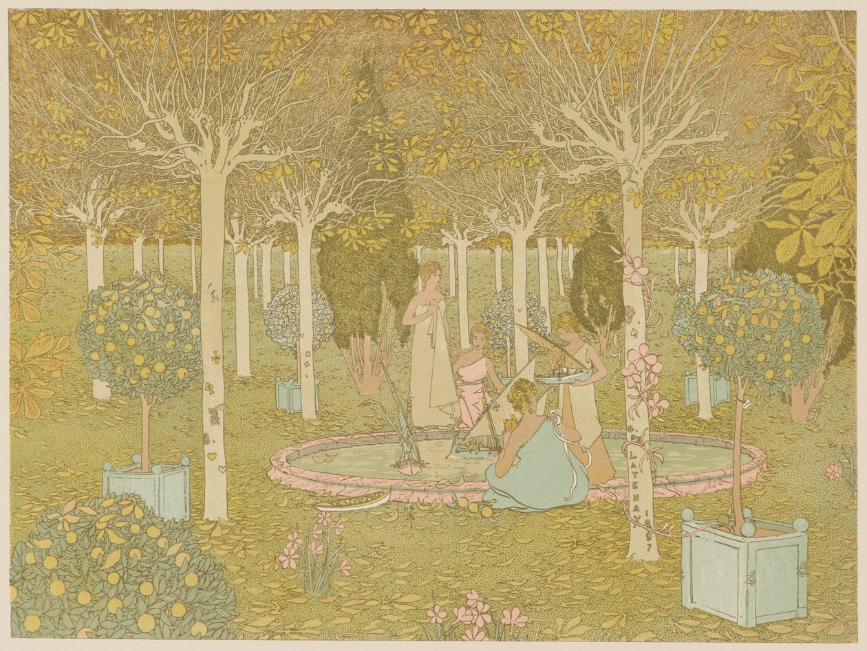 Parkı, 1897. by Gaston de Latenay