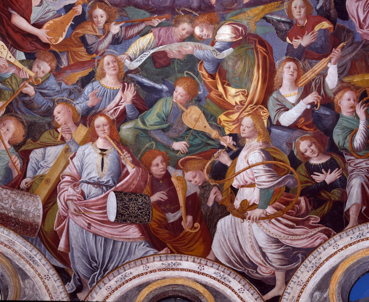 Melekler Konseri, 1534-36 (detay) (bkz. 175762) by Gaudenzio Ferrari
