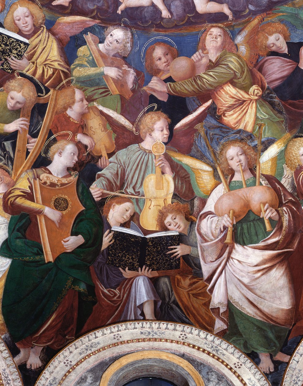 Melekler Konseri, 1534-36 (detay) (bkz. 175762) by Gaudenzio Ferrari