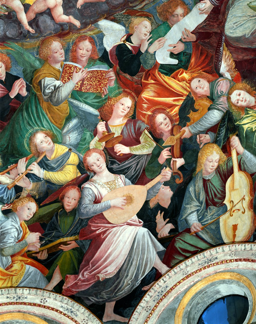 Melekler Konseri, 1534-36 (detay) (bkz. 175762) by Gaudenzio Ferrari