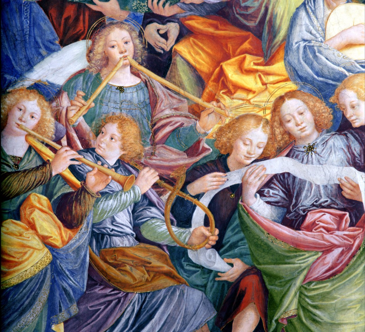Melekler Konseri, 1534-36 (detay) (bkz. 175762) by Gaudenzio Ferrari