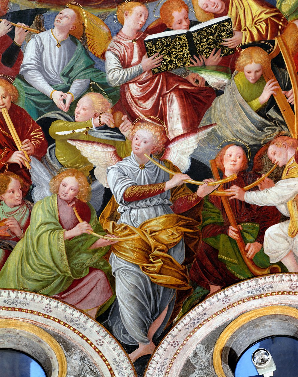 Melekler Konseri, 1534-36 (detay) (bkz. 175762) by Gaudenzio Ferrari