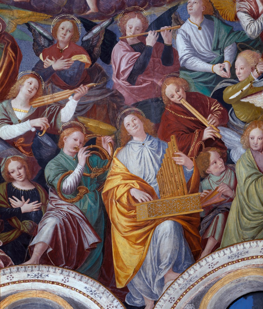 Melekler Konseri, 1534-36 (detay) (bkz. 175762) by Gaudenzio Ferrari