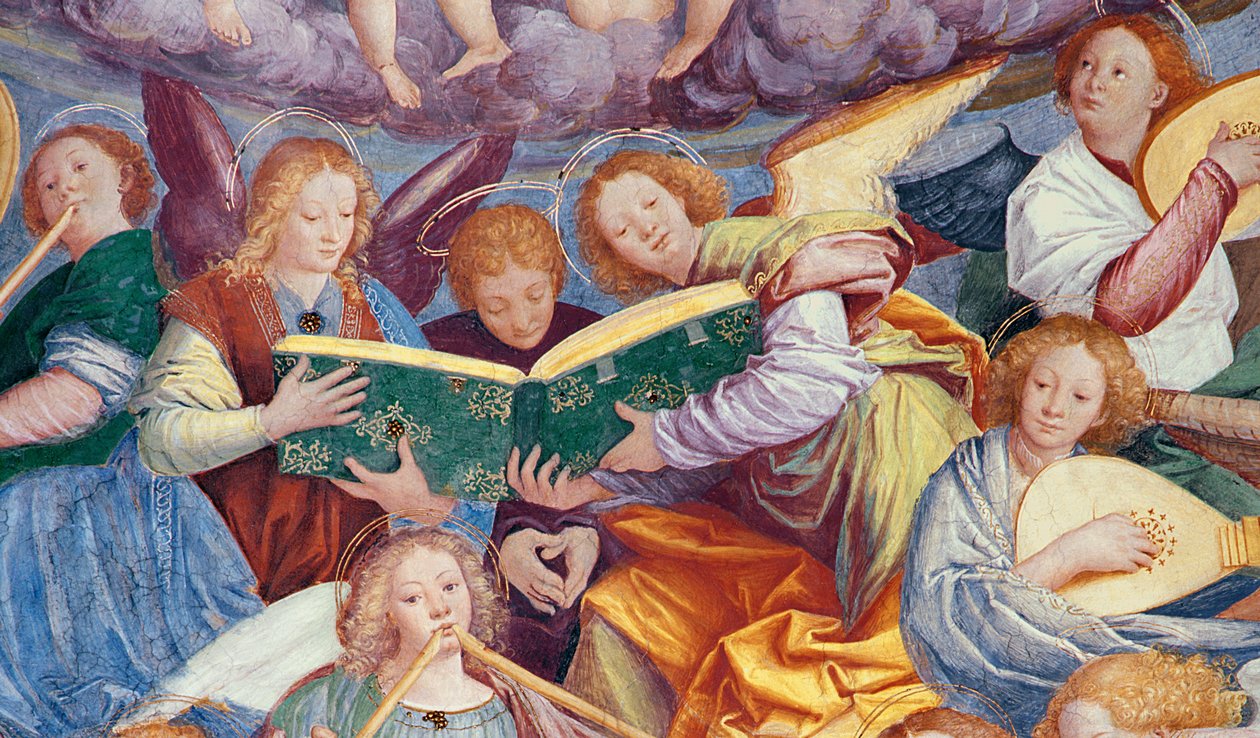 Melekler Konseri, 1534-36, 175782 fresk detayı by Gaudenzio Ferrari