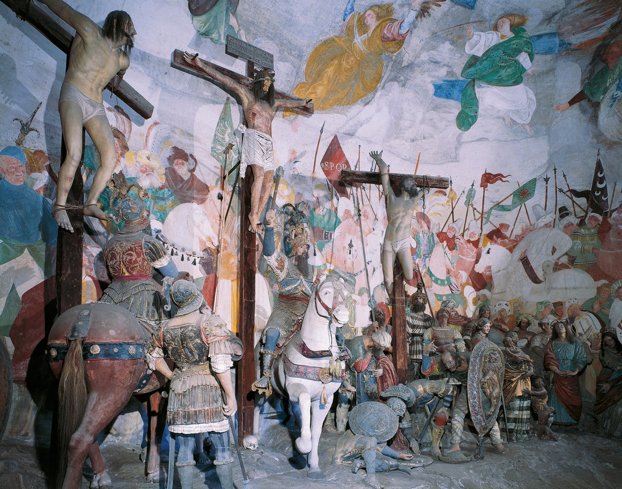Çarmıha Gerilme Şapeli, Gaudenzio Ferrari (1475-1546), Varallo Sesia Kutsal Dağı, İtalya by Gaudenzio Ferrari