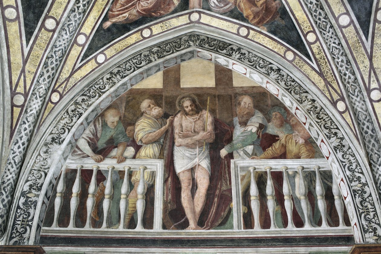 Ecce Homo Fresco Gaudenzio Ferrari (1475 ca-1546) 1542 Milan, Santa Maria delle Grazie Bazilikası İtalya by Gaudenzio Ferrari