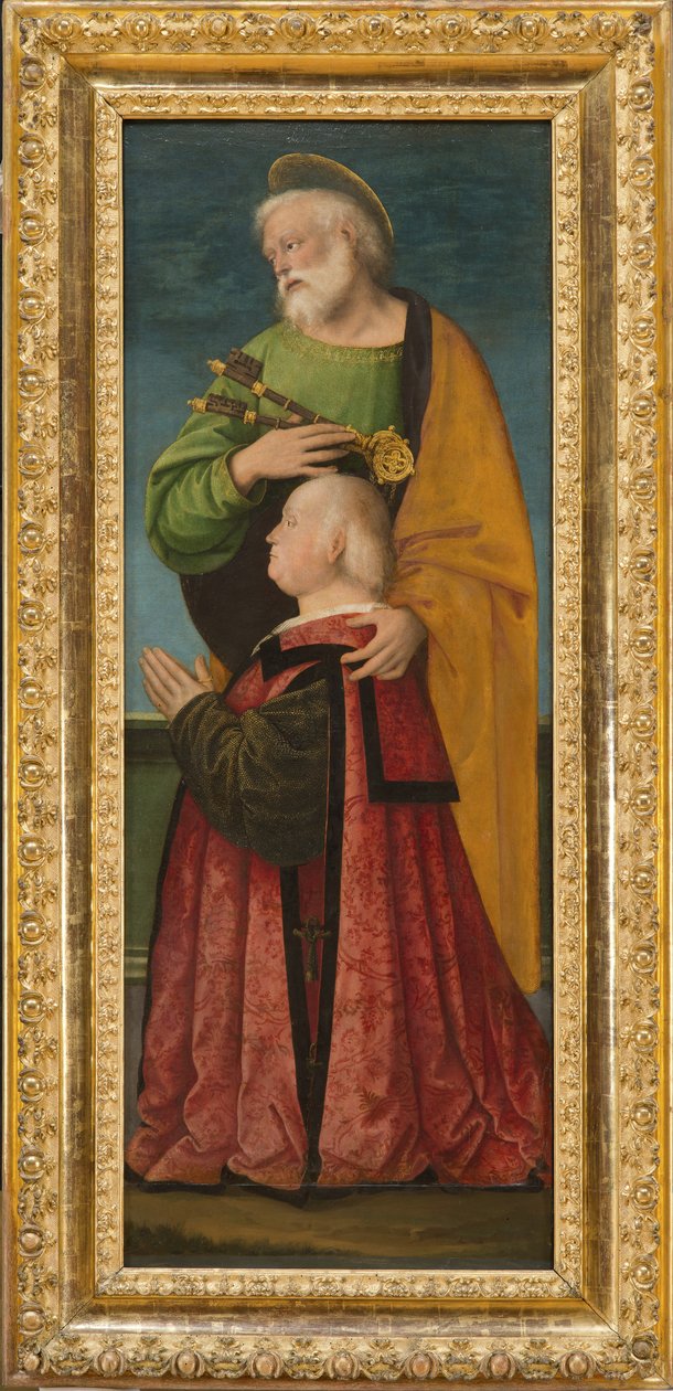 Aziz Peter ve Bir Bağışçı, c.1517-18 by Gaudenzio Ferrari