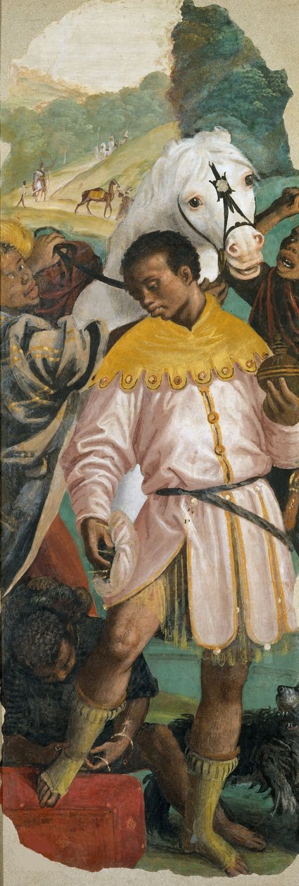 Magi Sol panelinin hayranlığı, 1541-1542. by Gaudenzio Ferrari