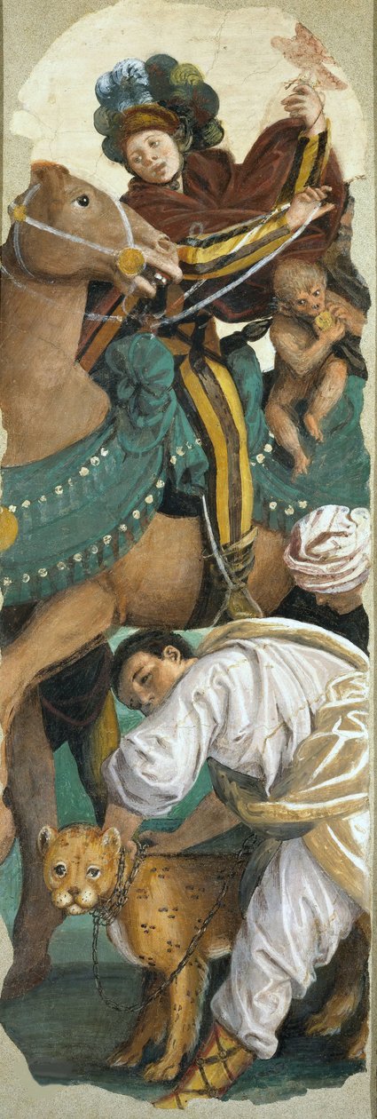 Magi Sağ panelinin hayranlığı, 1541-1542. by Gaudenzio Ferrari